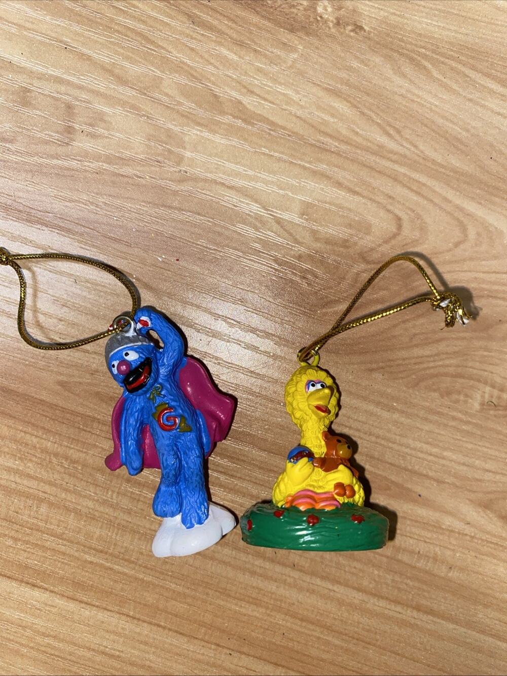 Lot Of 2 Sesame Street Big Bird Ernie 2006 Ornaments Christmas Sesame Workshop